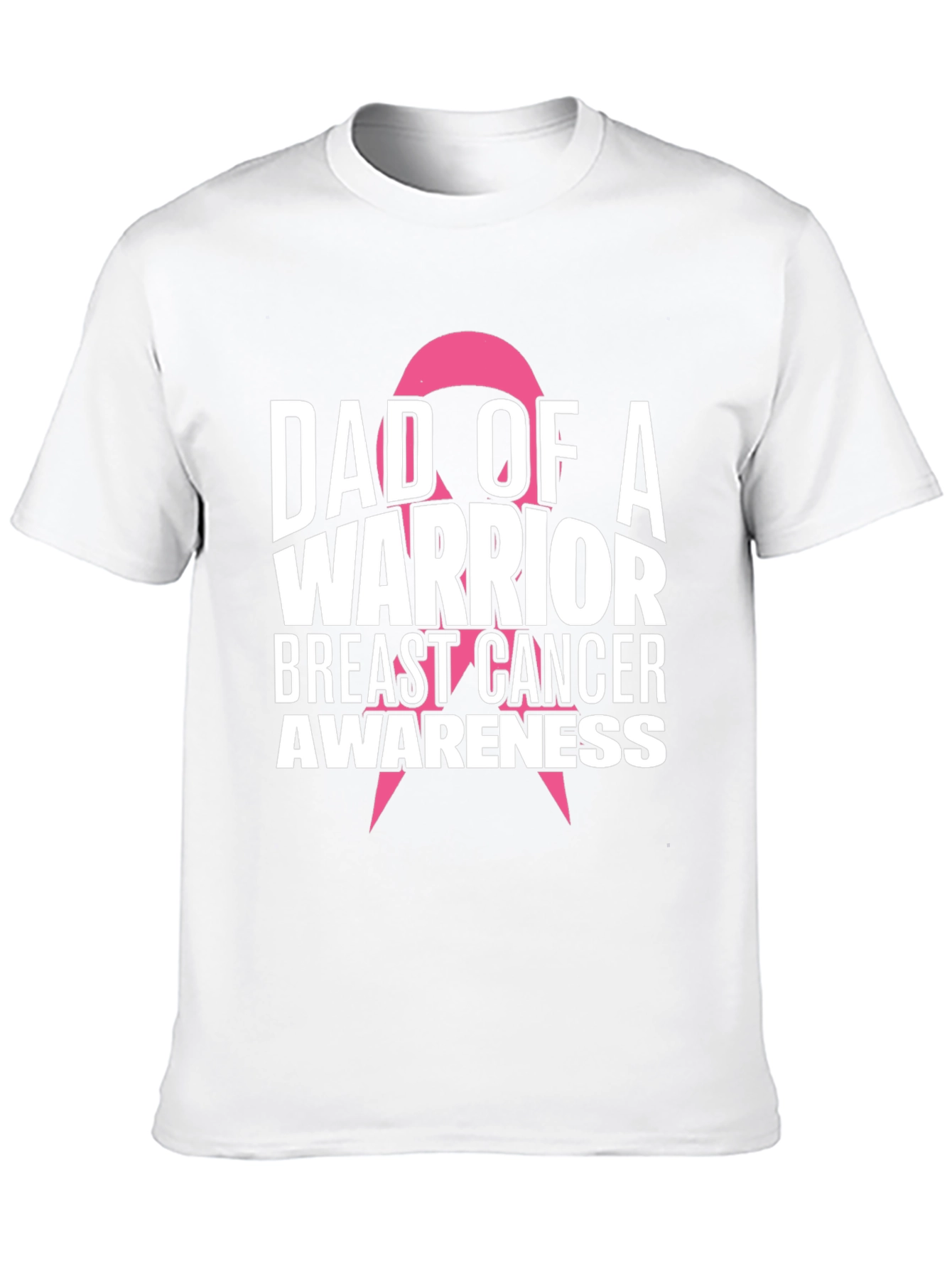 Dad of a Warrior Breast Cancer Awareness T-Shirt