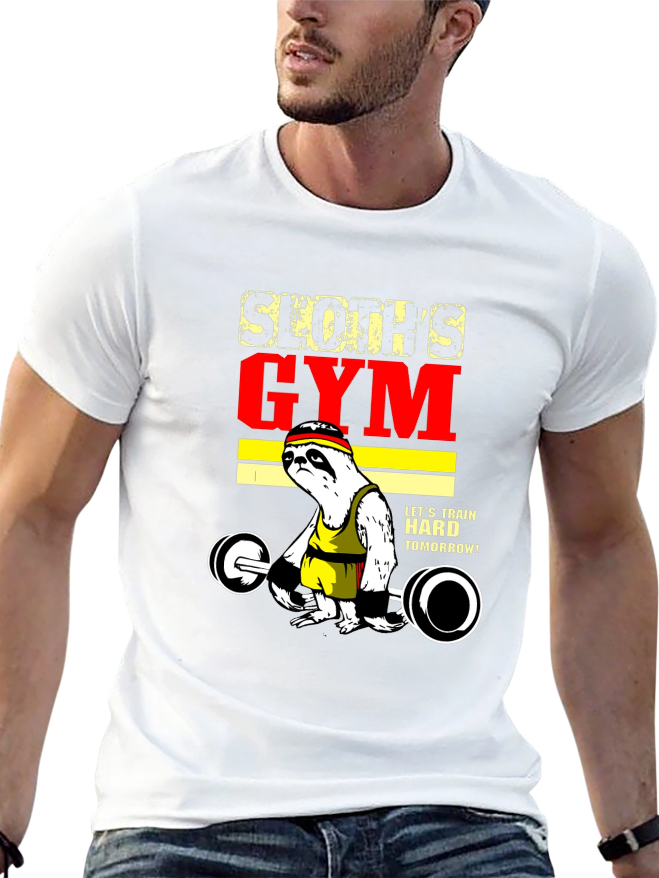 Sloths Gym T-Shirt - Train Hard Tomorrow!
