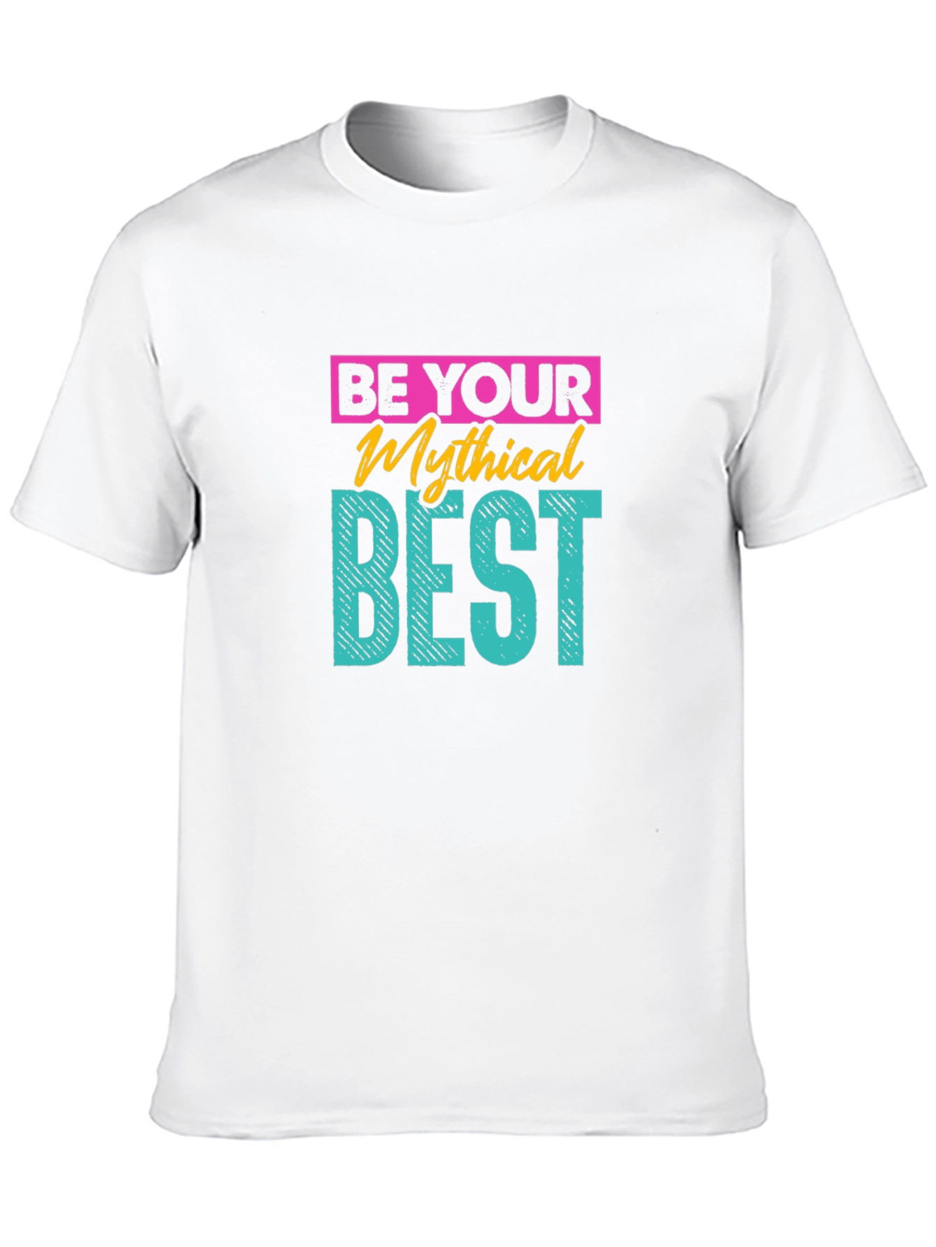 Be Your Mythical Best Black Graphic T-Shirt