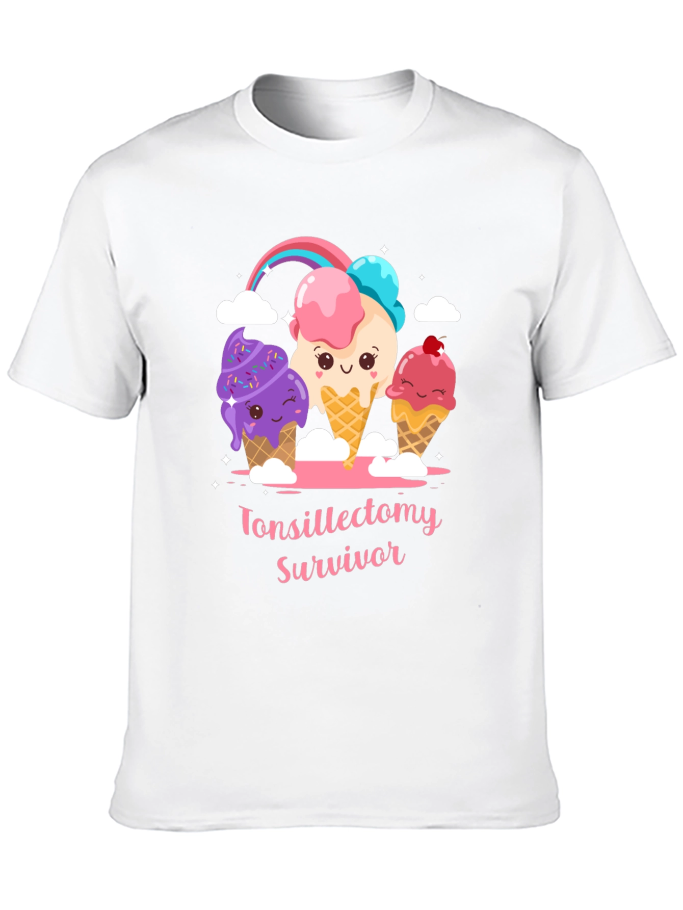 Tonsillectomy Survivor Ice Cream T-Shirt