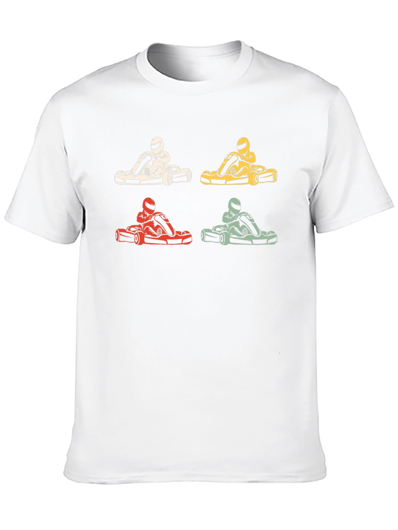 Retro Kart Racing Graphic Tee - Black