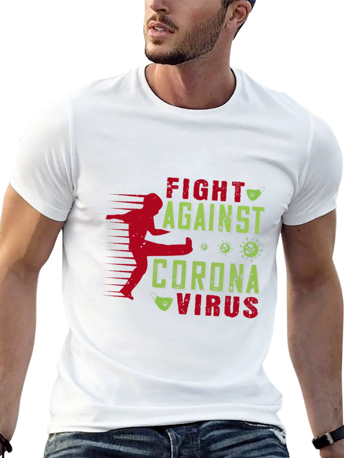Fight Corona Virus Graphic T-Shirt