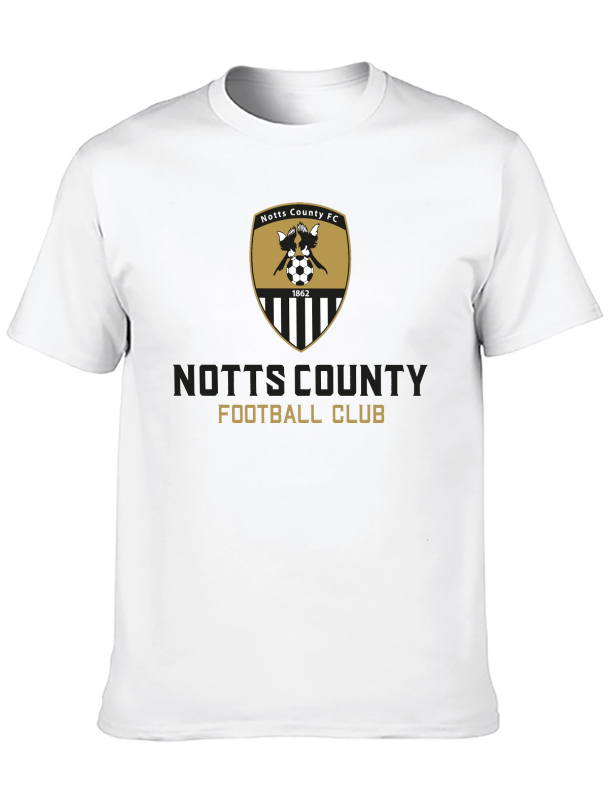 Notts County FC Crest T-Shirt - Black Soccer Tee