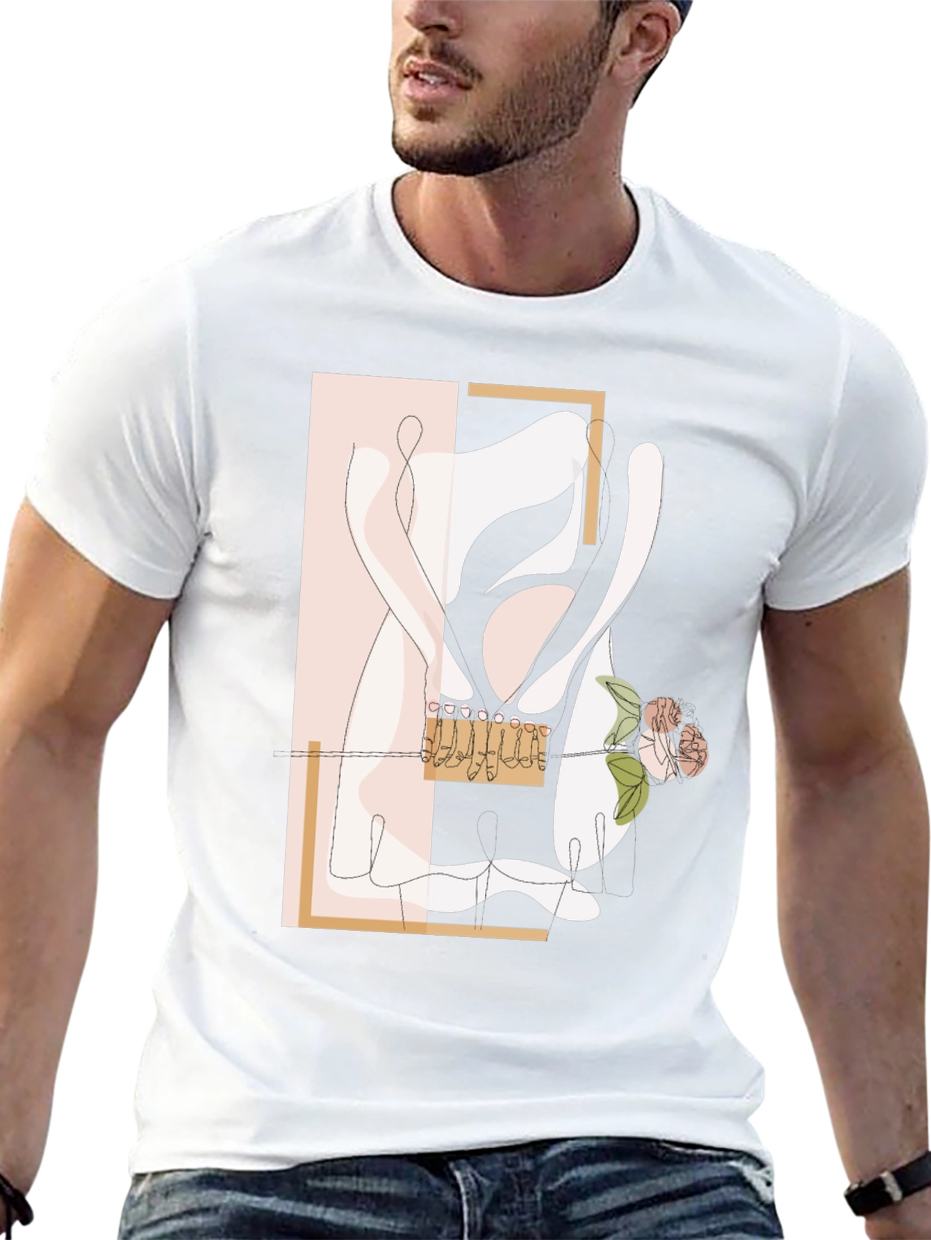 Abstract Ballet T-Shirt - Stylish Dance Design