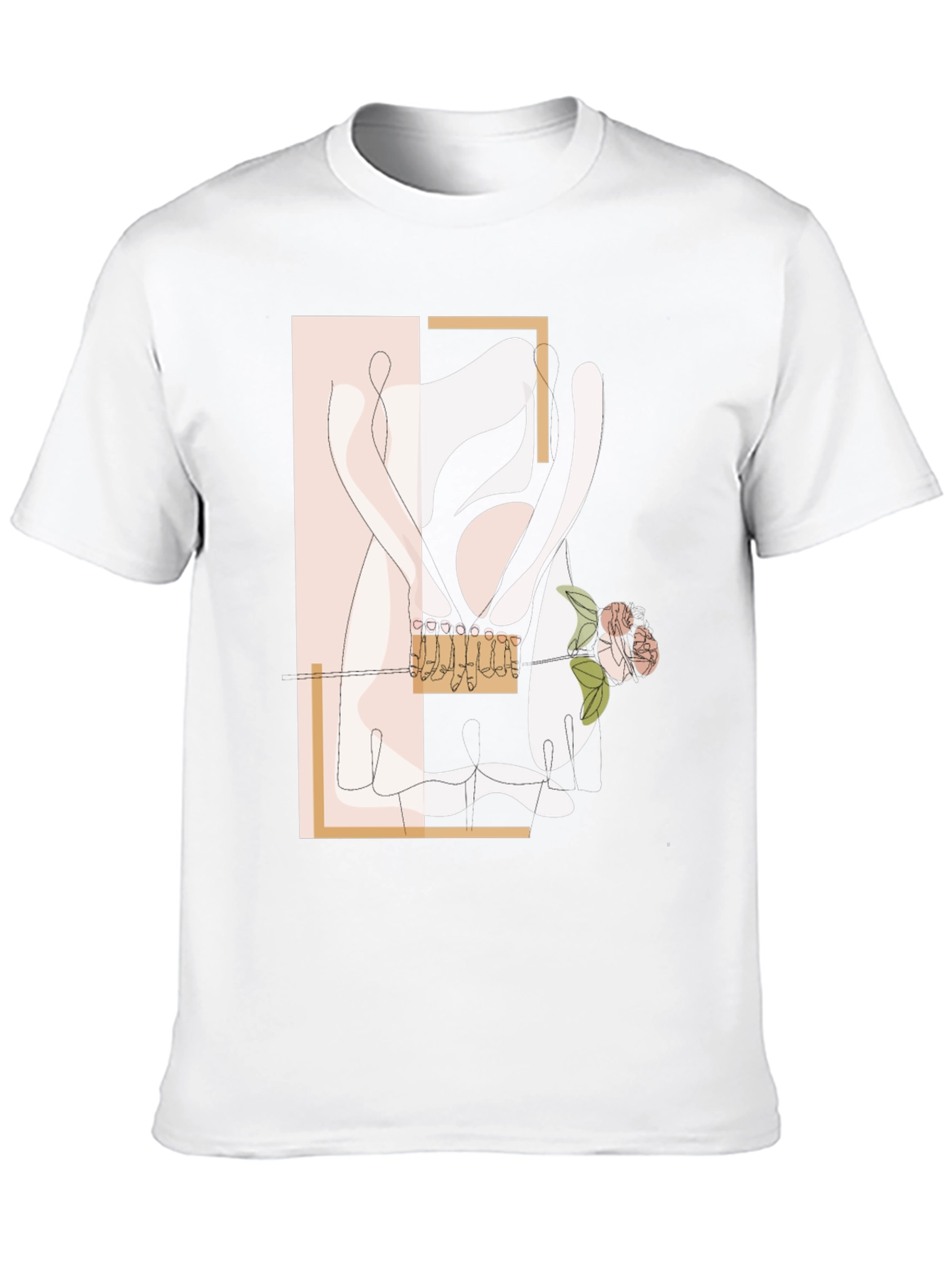 Abstract Ballet T-Shirt - Stylish Dance Design