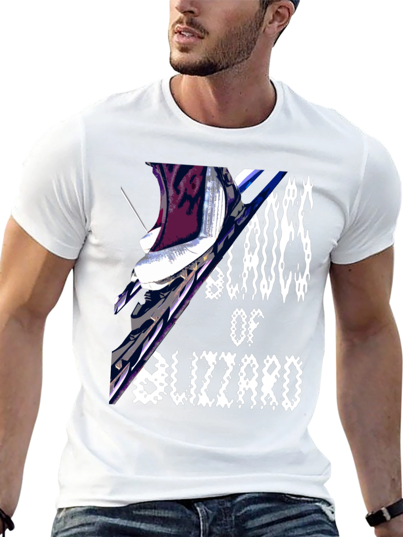 Blades of Blizzard Black Graphic Tee