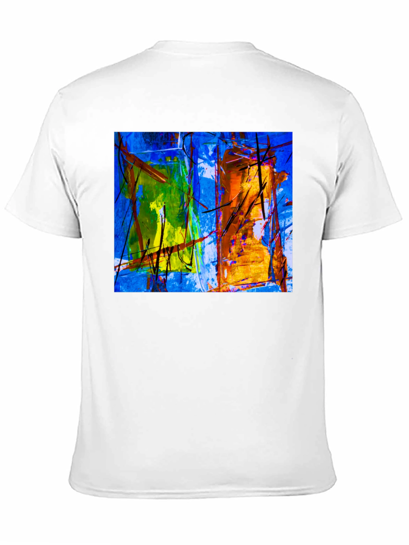 Abstract Art Graphic Black T-Shirt