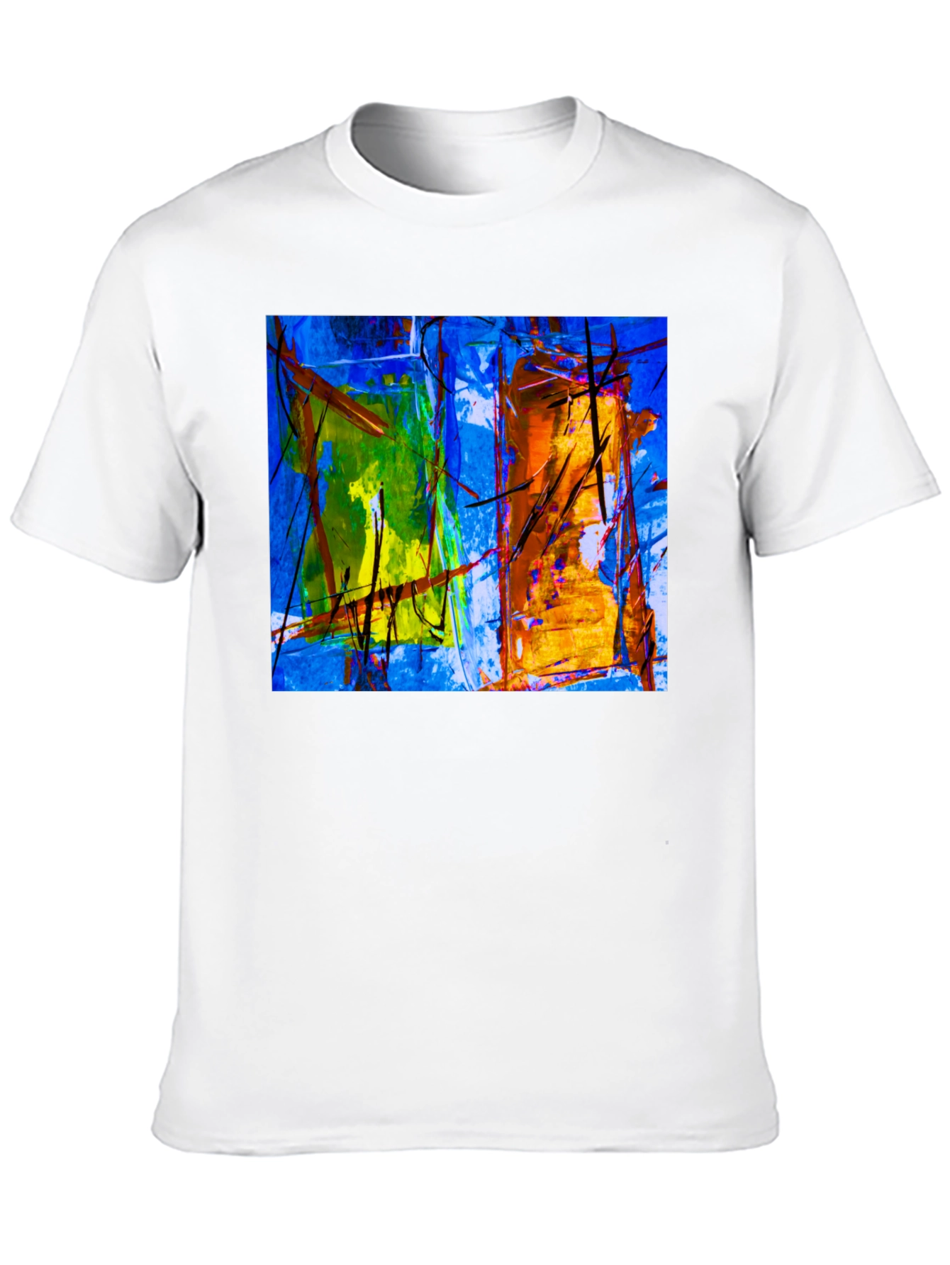 Abstract Art Graphic Black T-Shirt
