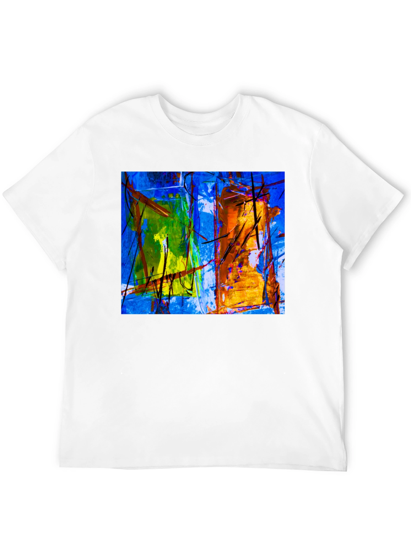 Abstract Art Graphic Black T-Shirt