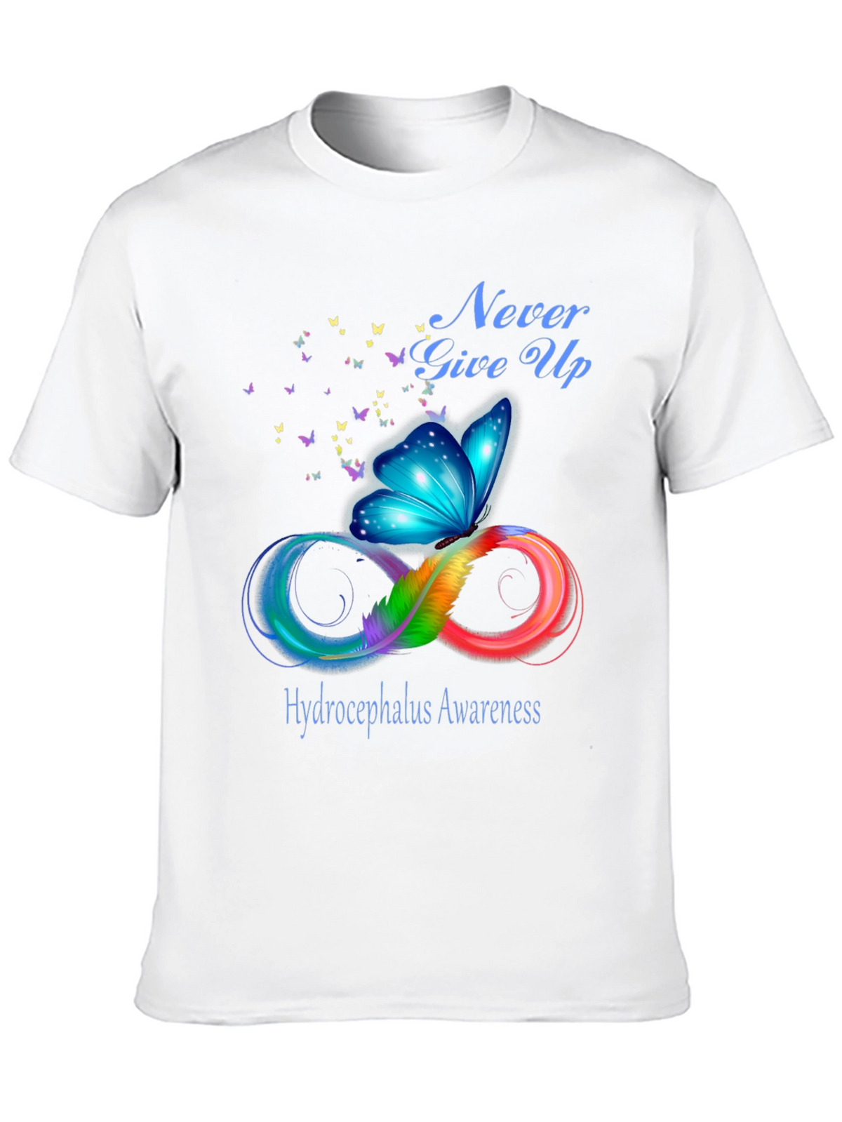 Hydrocephalus Awareness Butterfly T-Shirt