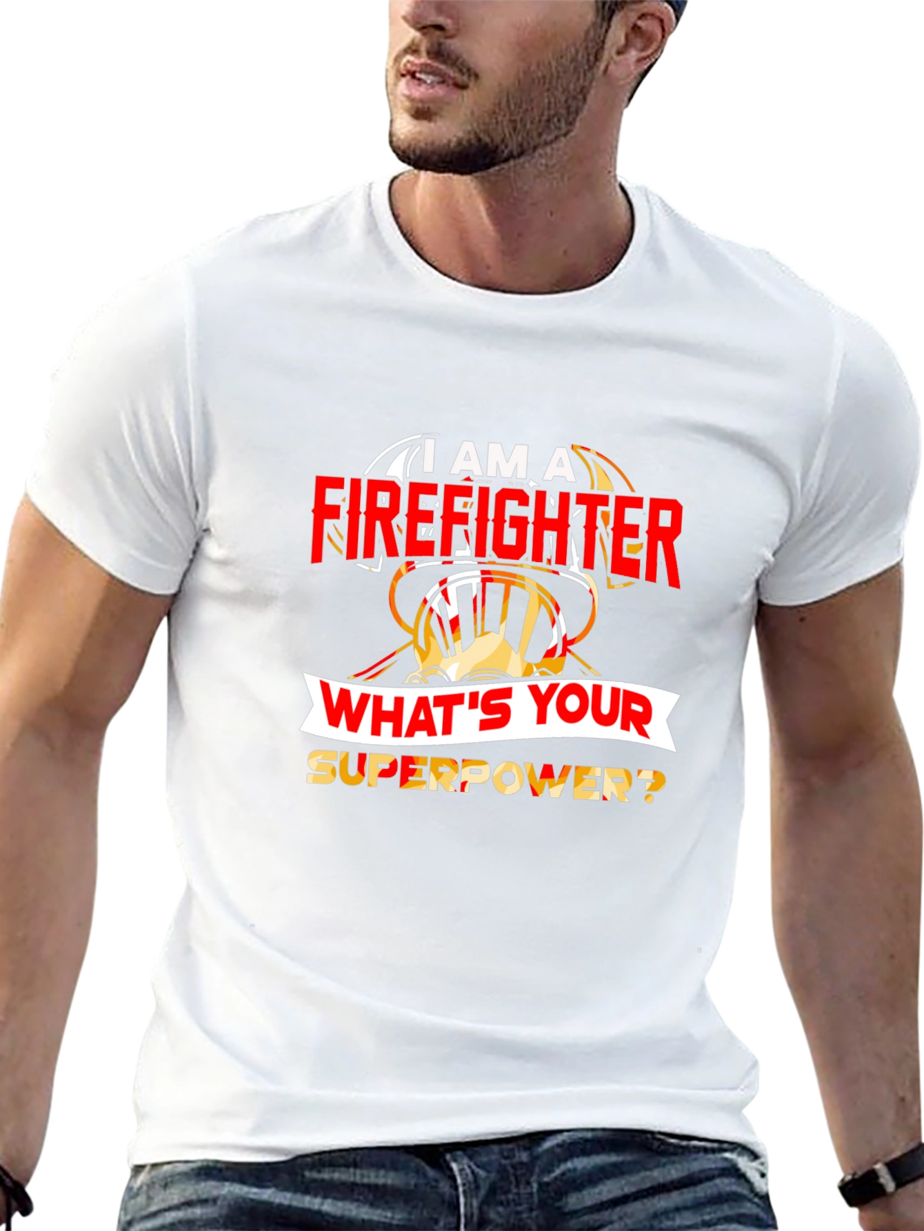 Firefighter Superpower T-Shirt - Heroic Design