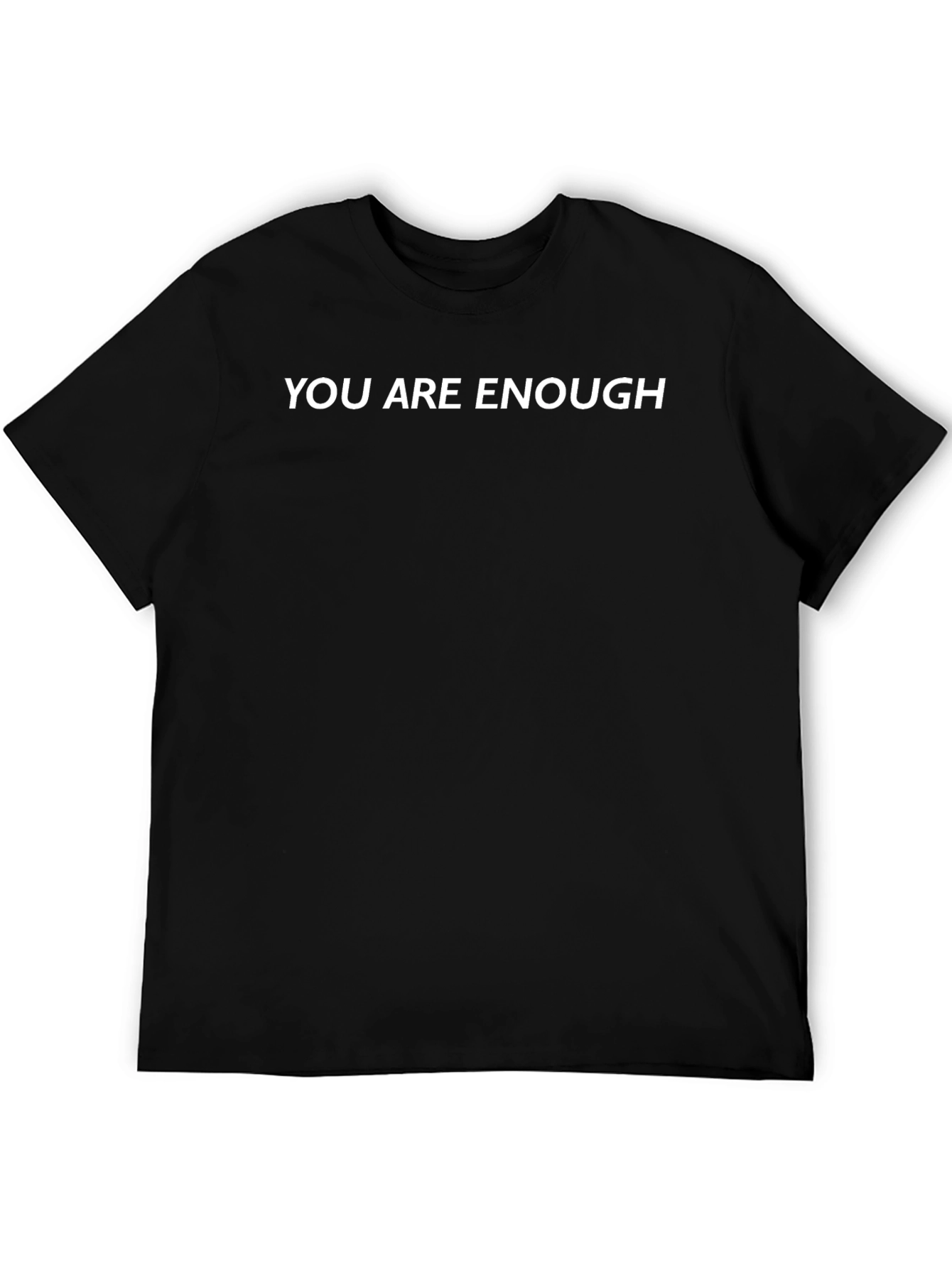 You Are Enough Graphic Black T-Shirt