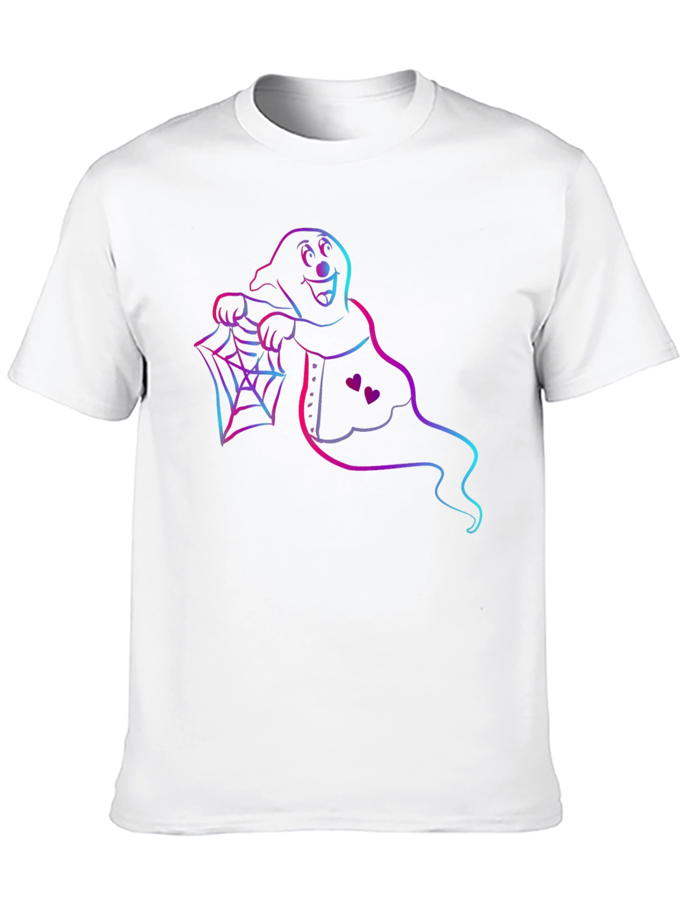 Spooky Ghost Graphic Tee - Halloween Apparel