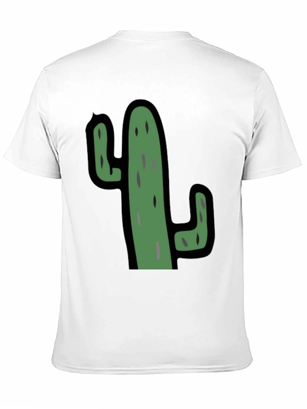 Cactus Graphic Black T-Shirt - Unisex Casual Tee