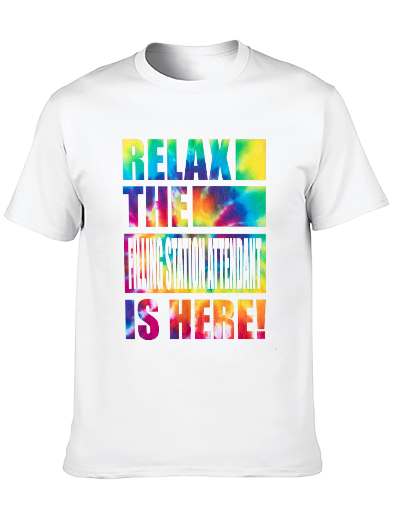 Relax Filling Station Attendant Tie-Dye T-Shirt