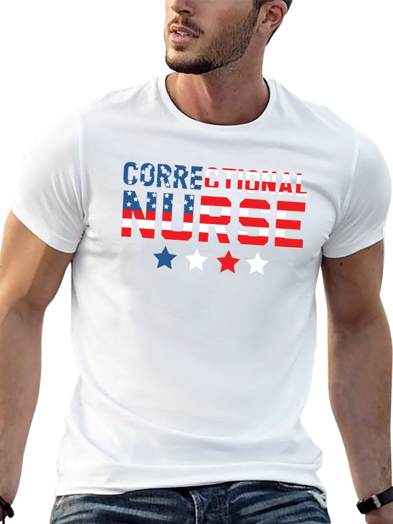 Correctional Nurse Patriotic T-Shirt