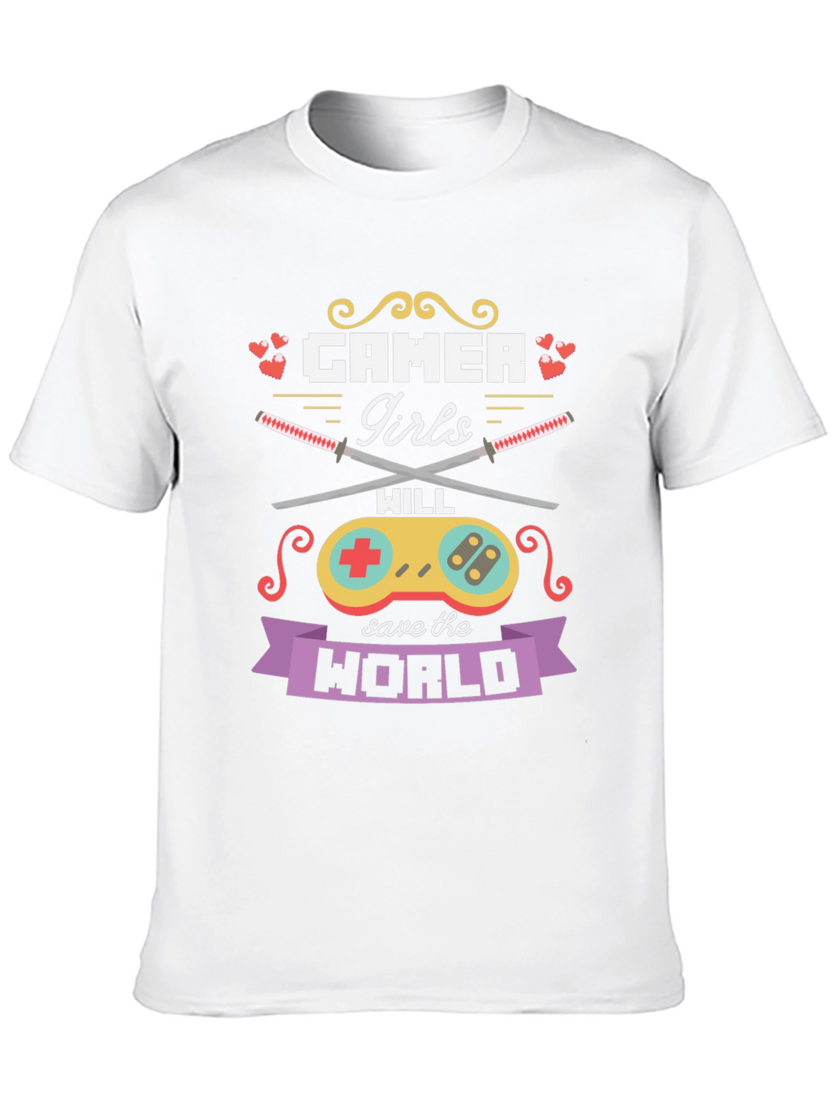 Gamer Girls Will Save the World T-Shirt