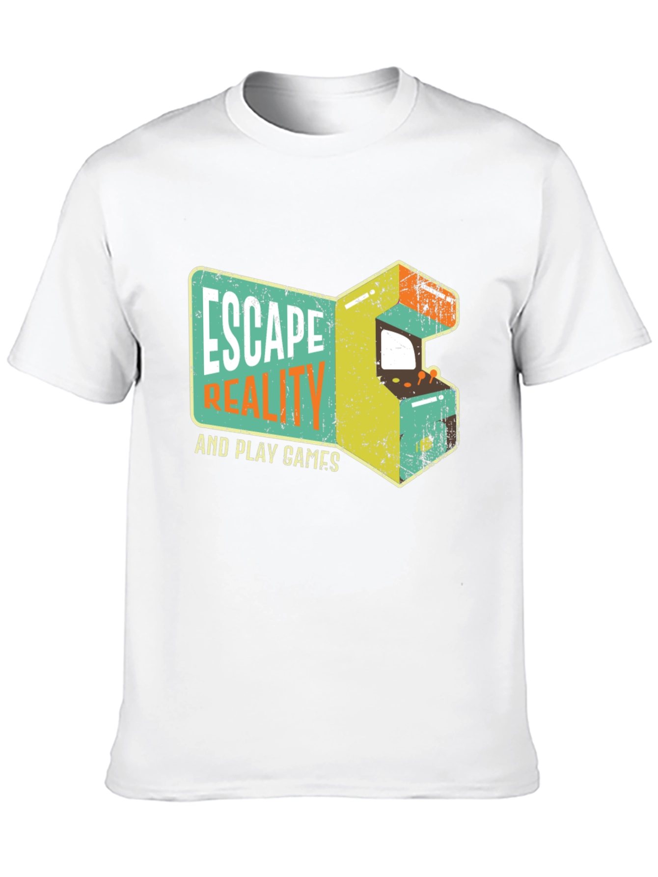 Escape Reality Retro Gaming Black T-Shirt