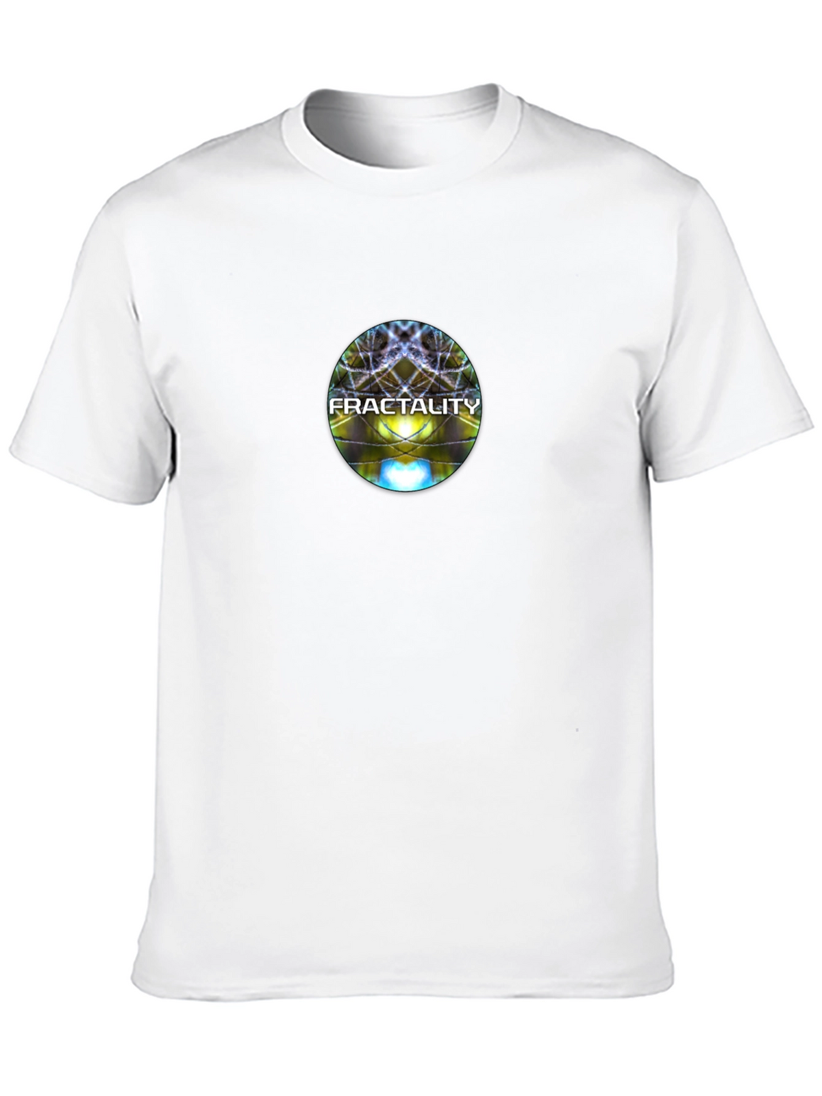 Fractality Graphic Print Black T-Shirt