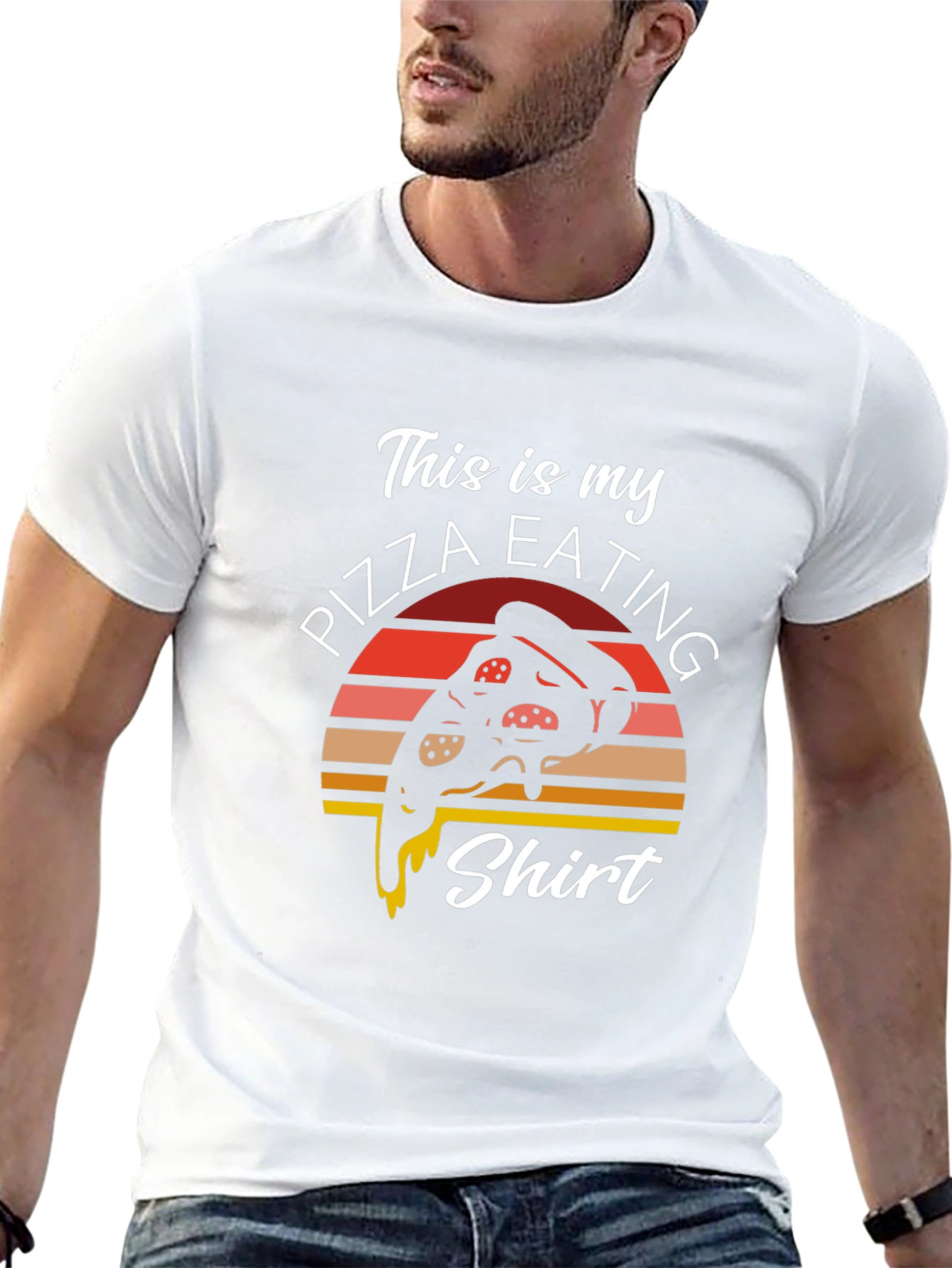 Pizza Eating Shirt - Funny Graphic Tee