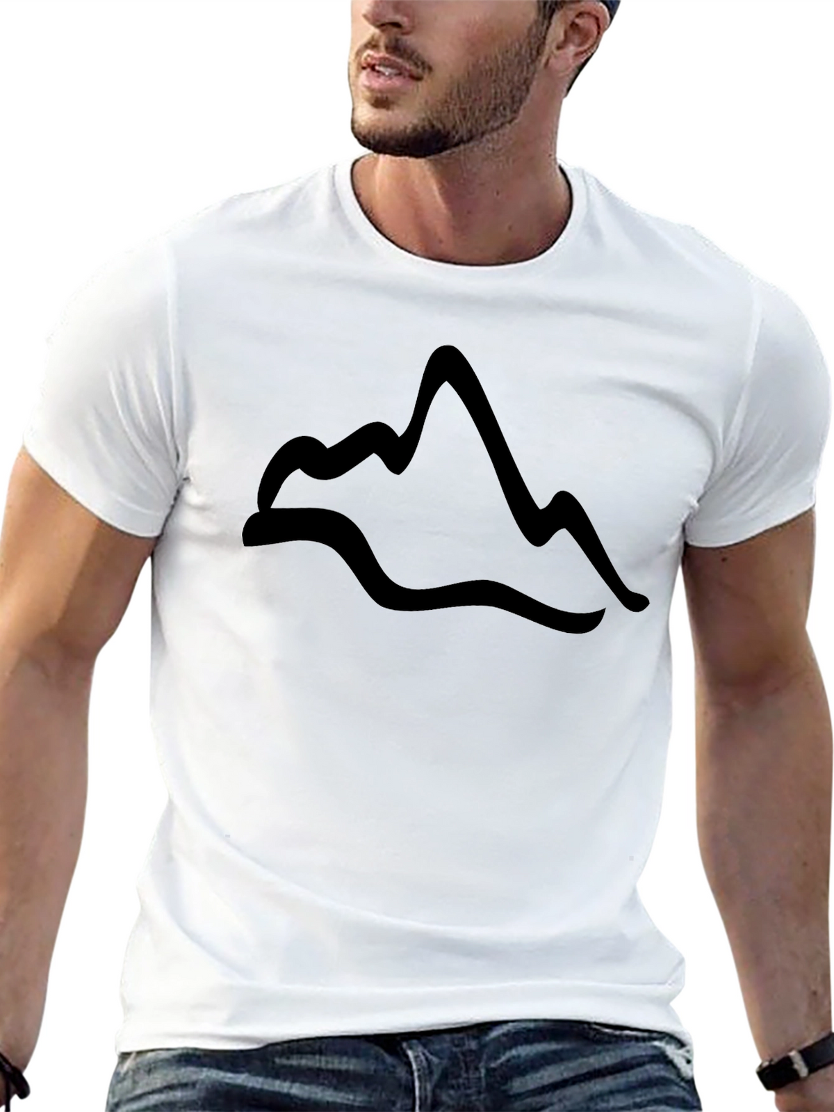 Mountain Graphic Black T-Shirt - Adventure Ready