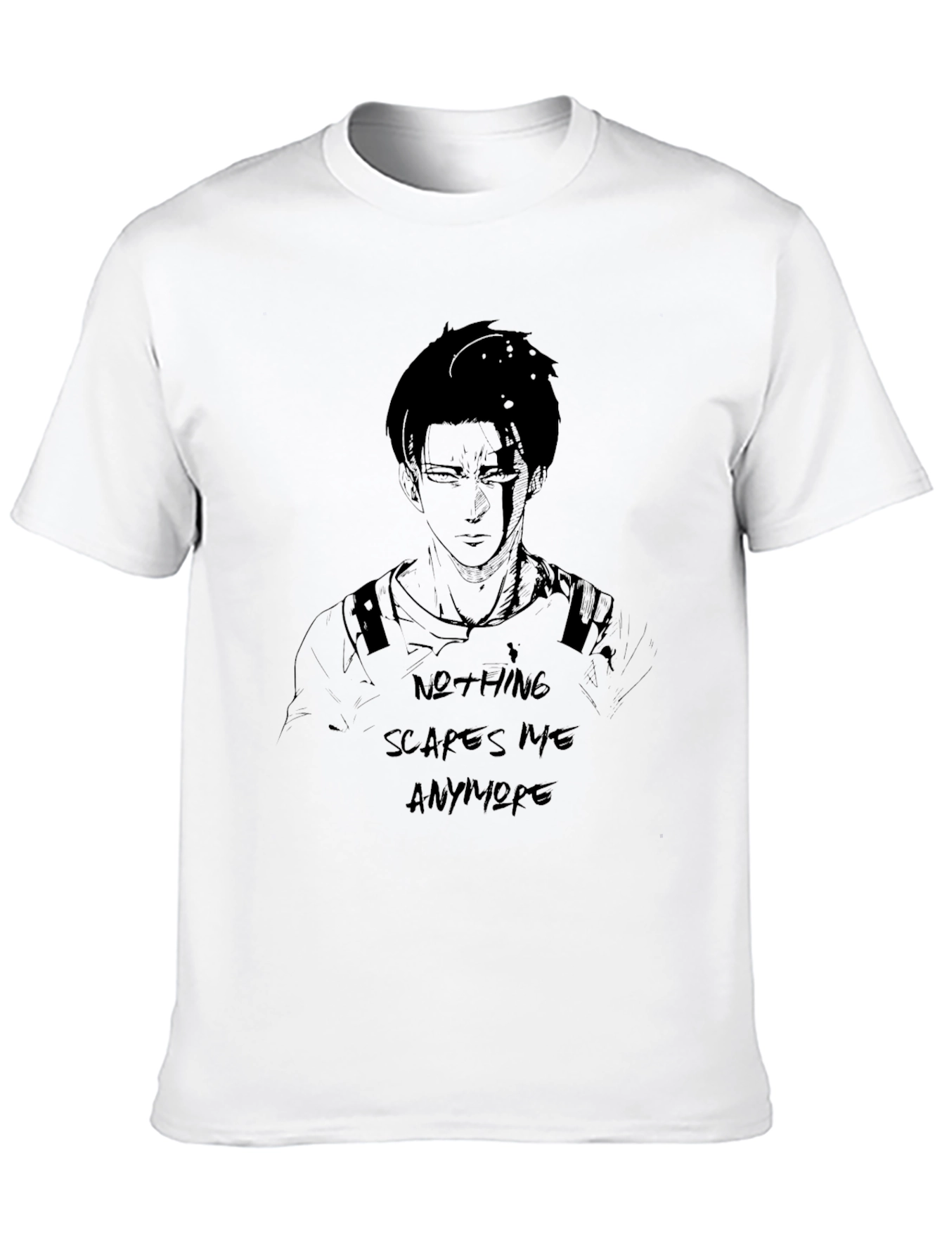 Attack on Titan Anime T-Shirt - Nothing Scares Me
