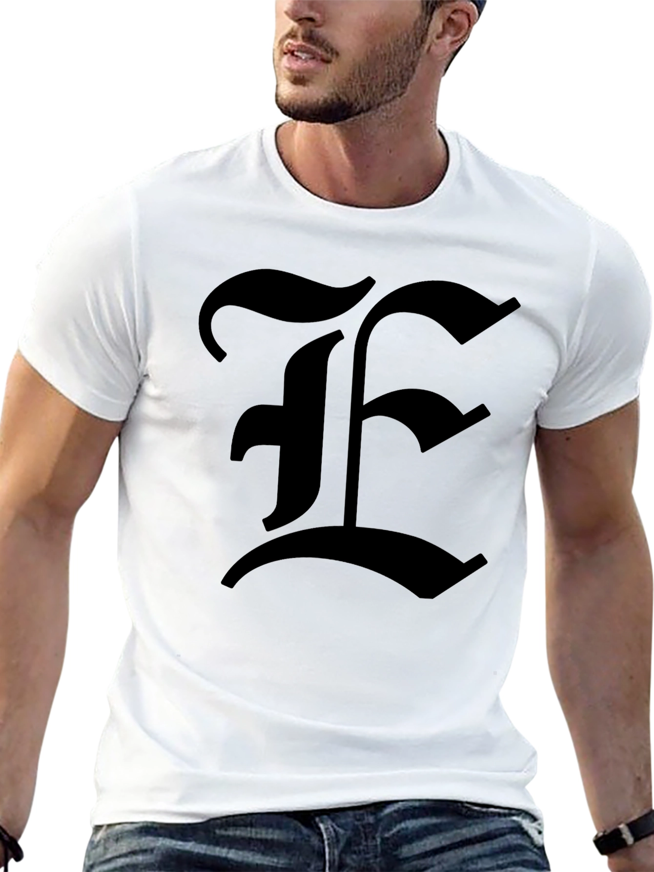 Monogram F Black T-Shirt