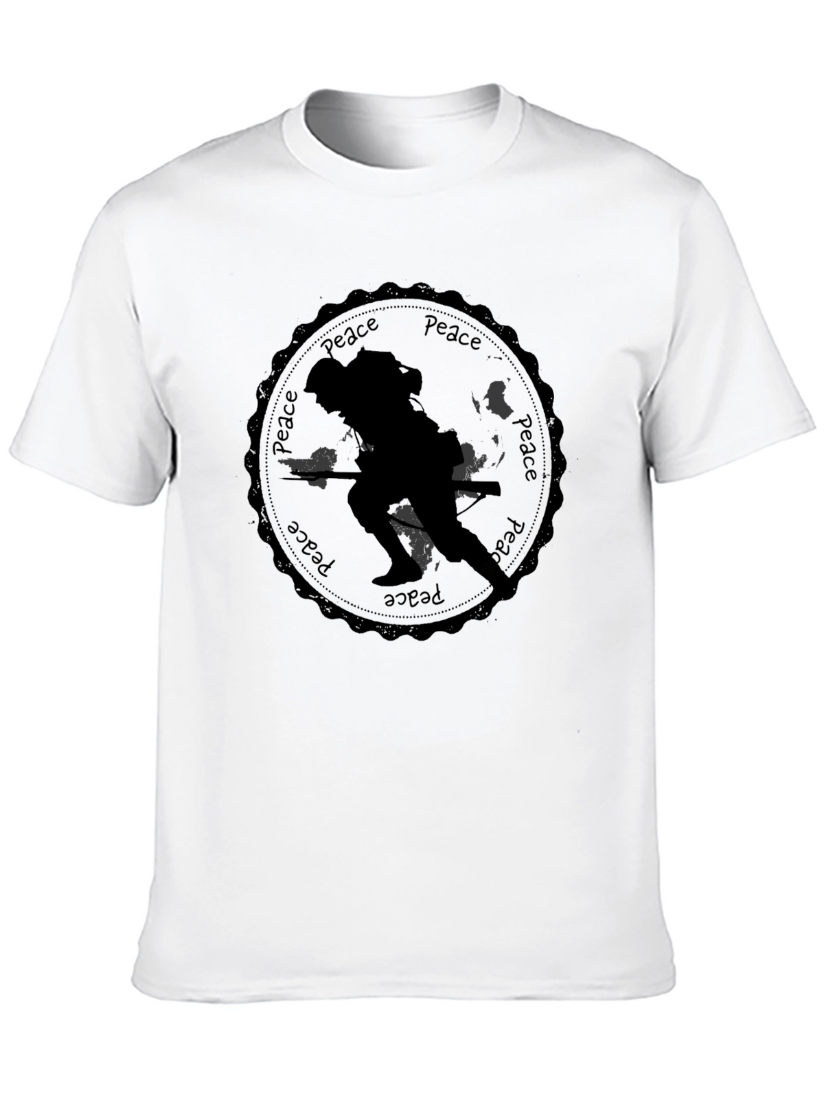 Peace Soldier Black T-Shirt