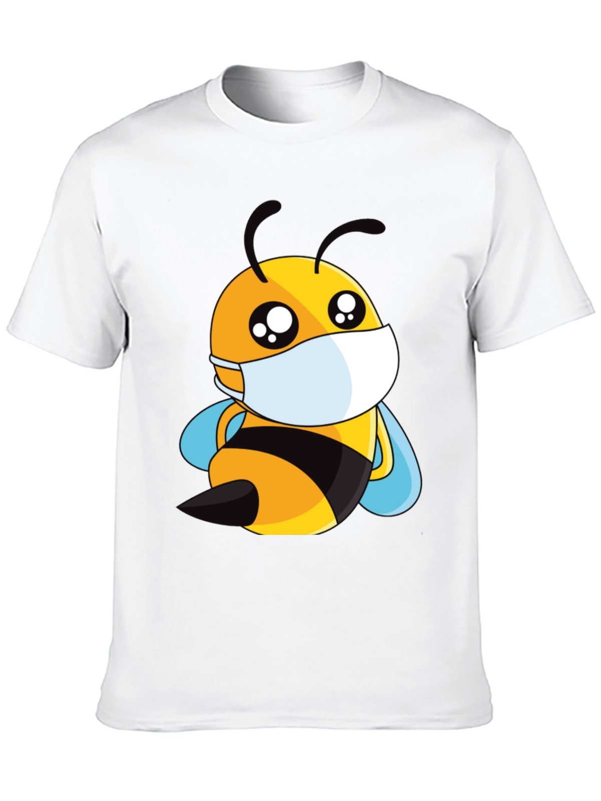 Masked Bee Graphic Tee - Black