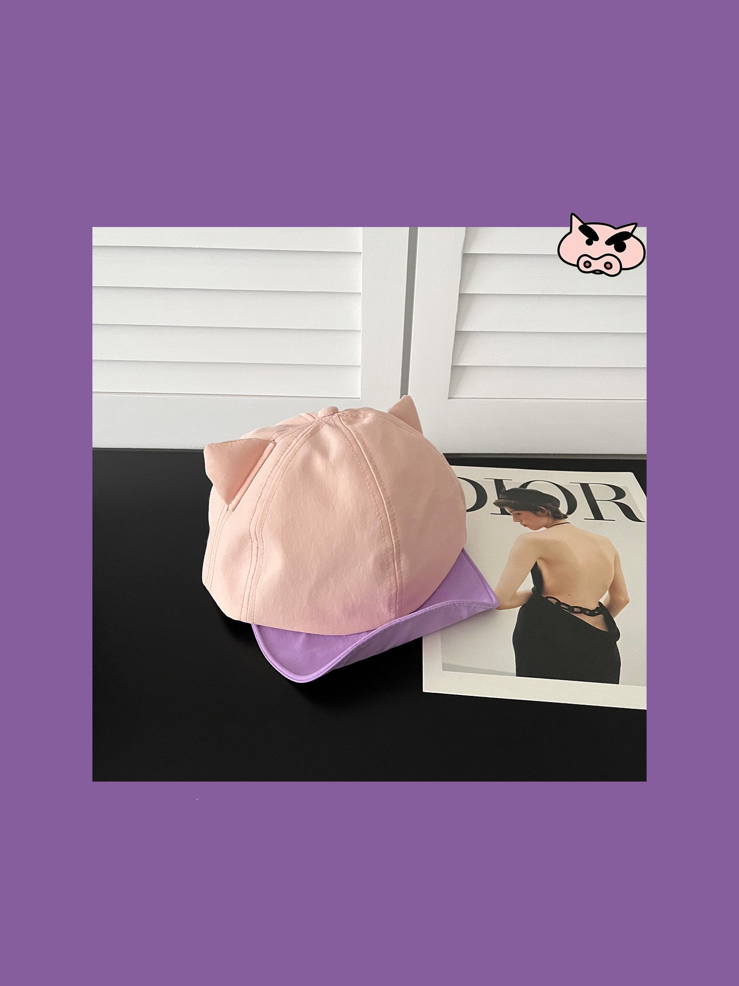 Cute Reversible Cartoon Baseball Cap