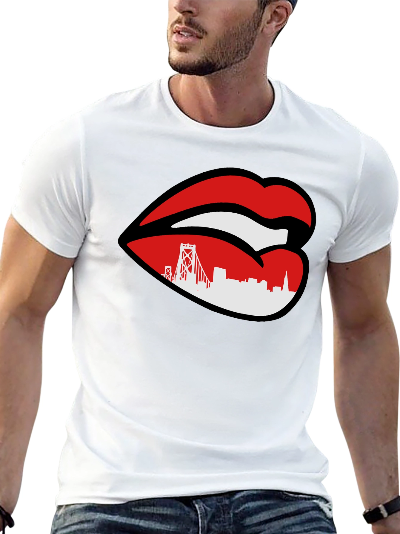 San Francisco Lips Graphic T-Shirt