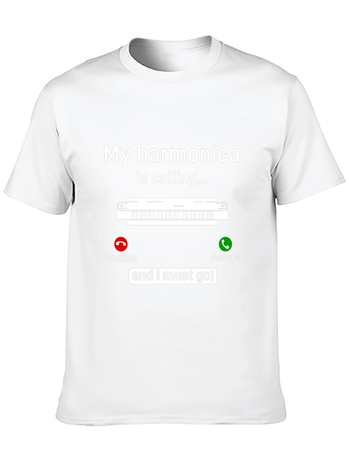 Harmonica Calling T-Shirt - Music Lover Tee