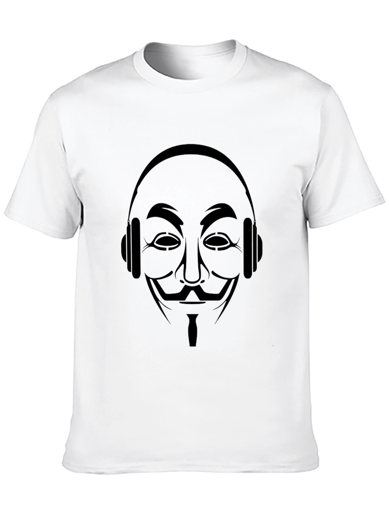 Anonymous DJ Black T-Shirt - Iconic Mask Design