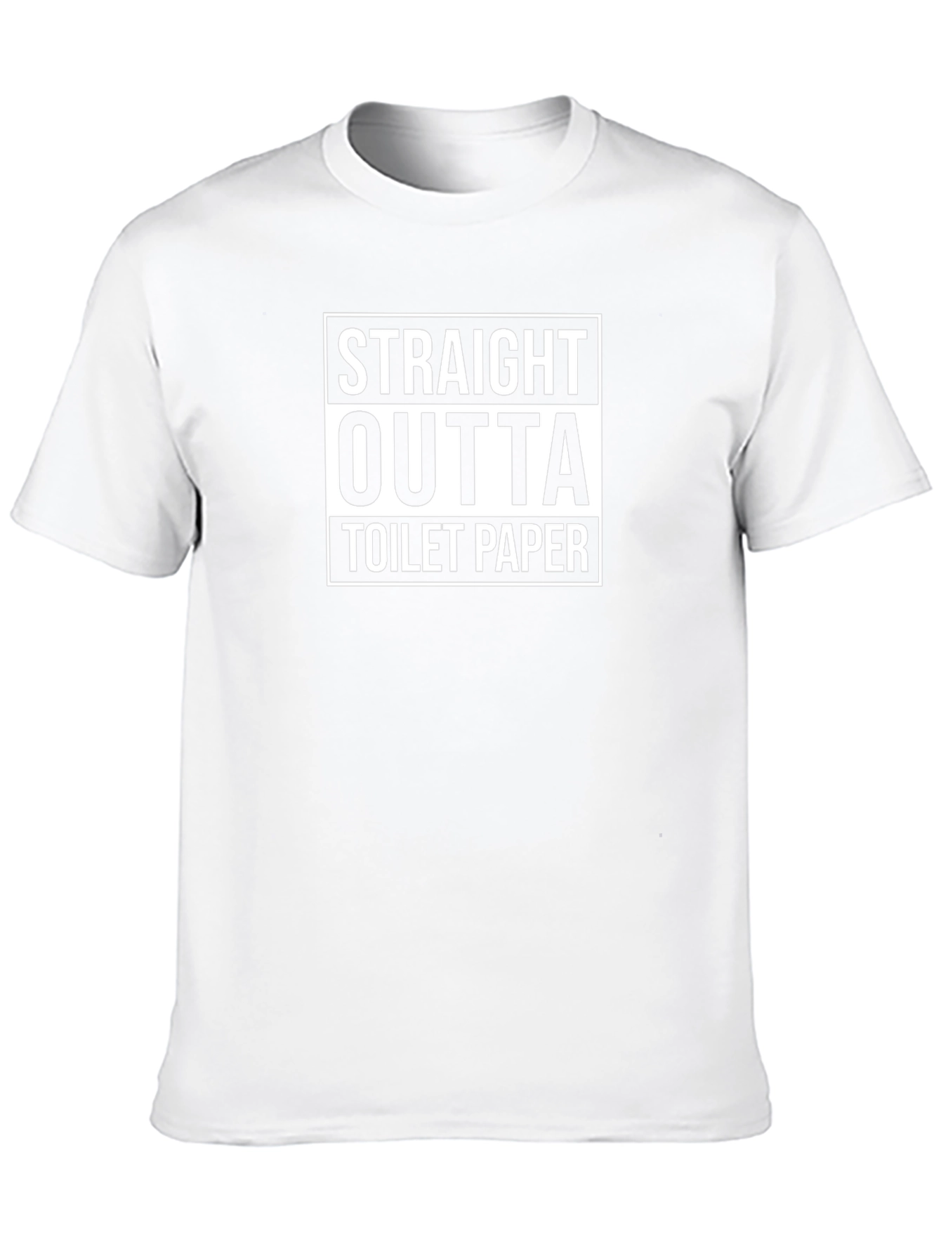 Straight Outta Toilet Paper Black T-Shirt