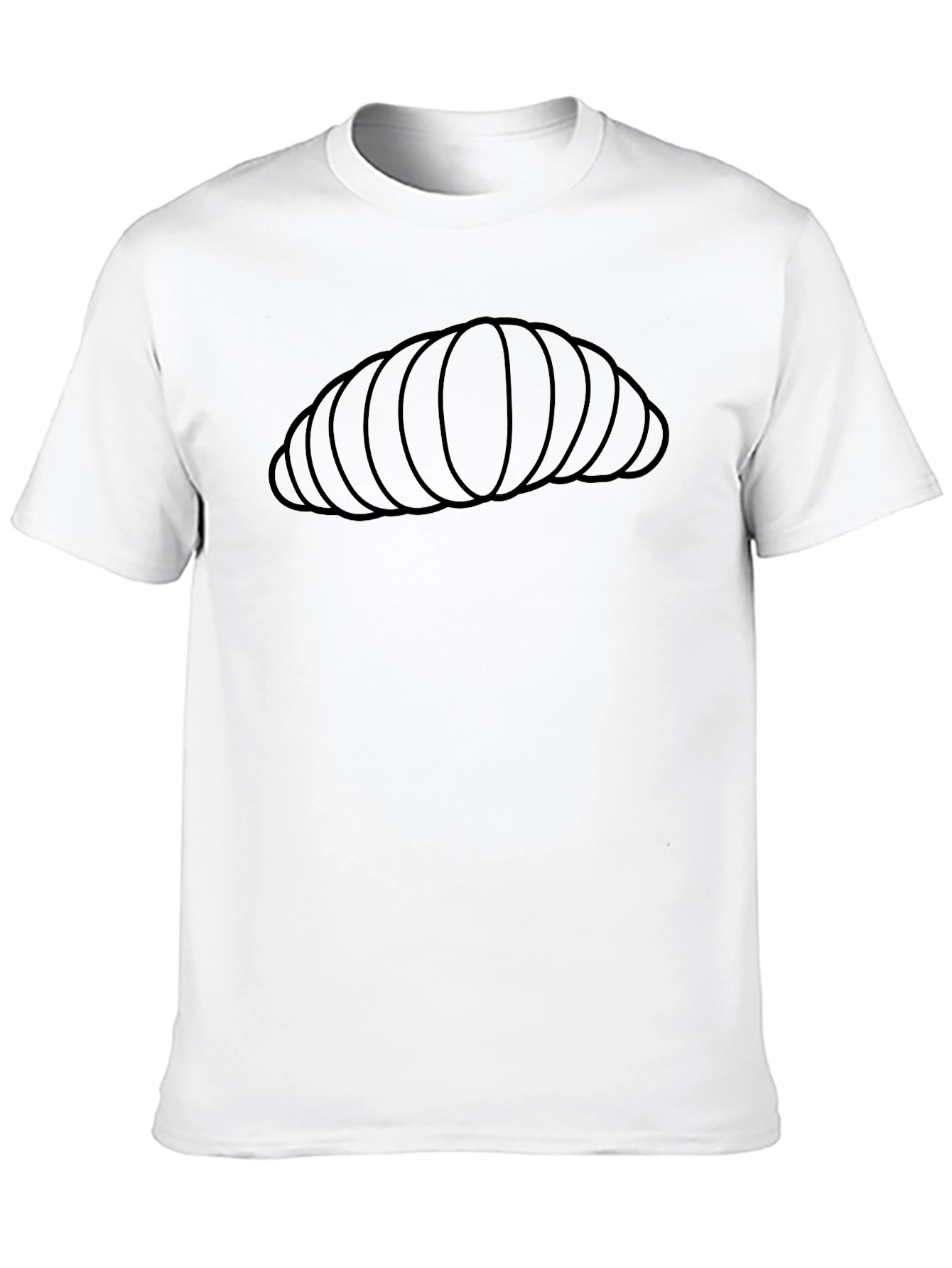 Unique Bread Roll Graphic T-Shirt - Casual Comfort