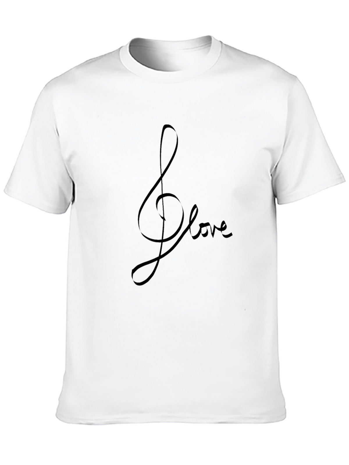 Musical Love Tee - Stylish Black T-Shirt