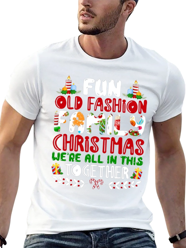 Fun Old Fashion Family Christmas T-Shirt