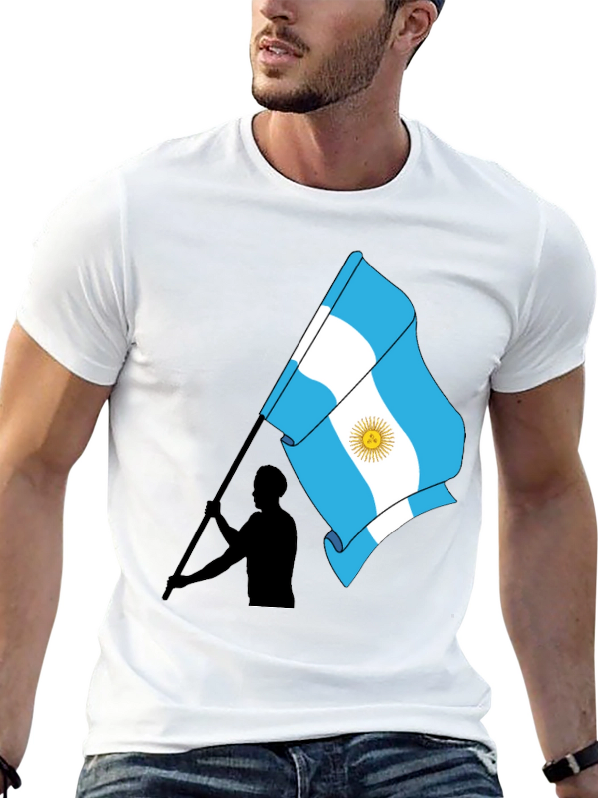 Argentina Flag Graphic Tee