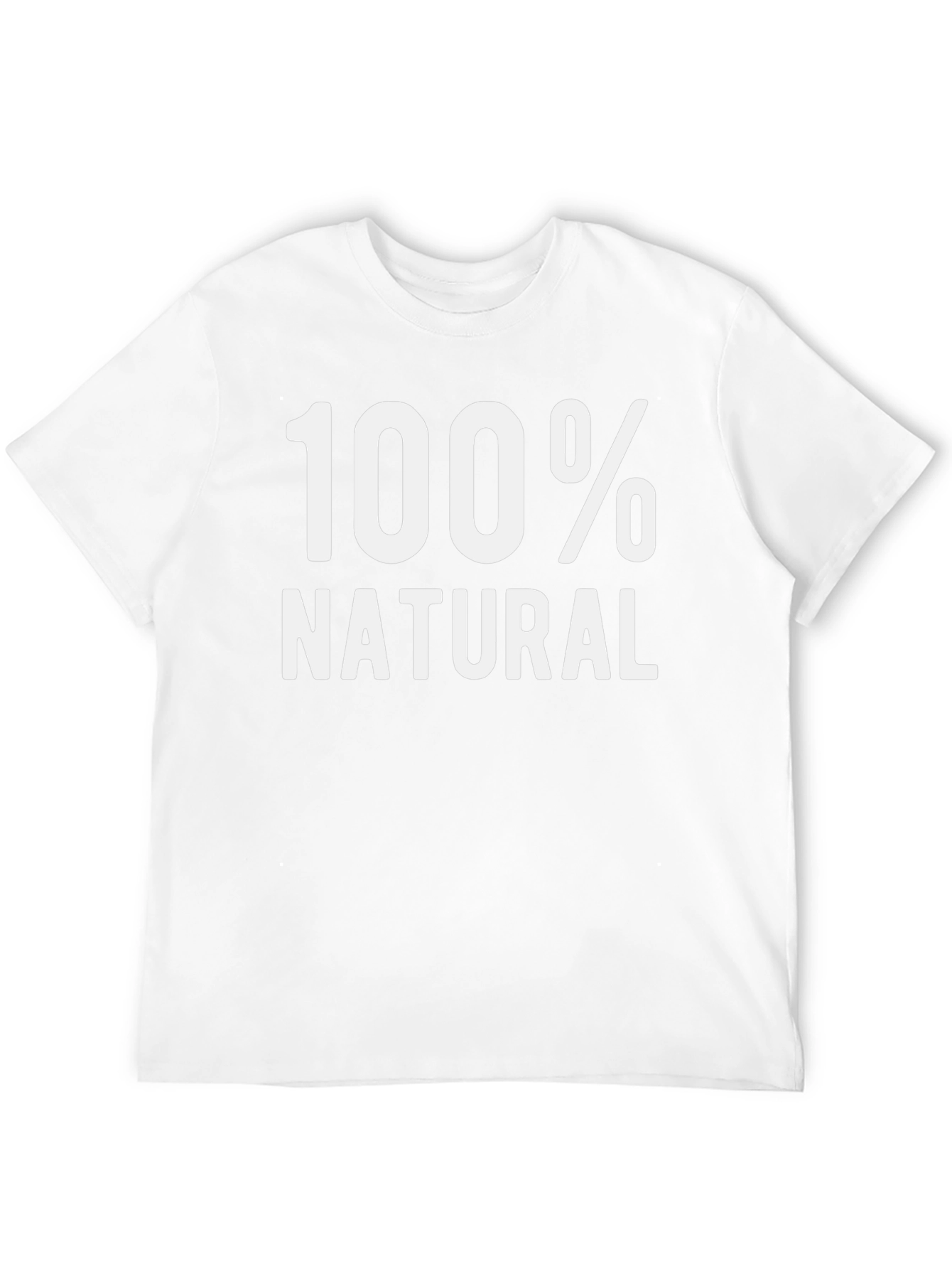 100% Natural Graphic T-Shirt - Black