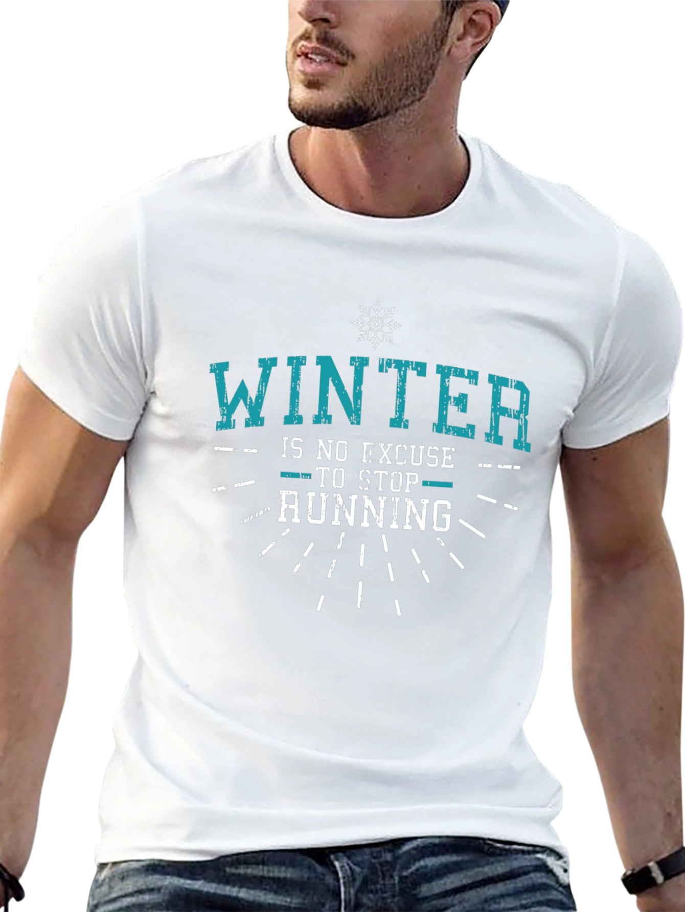 Winter Running T-Shirt - No Excuse Tee