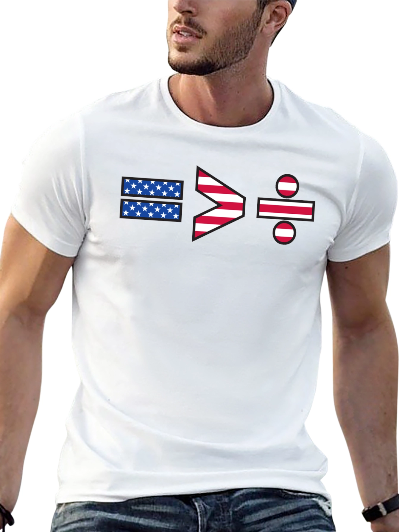 Equality > Division USA Flag Graphic T-Shirt