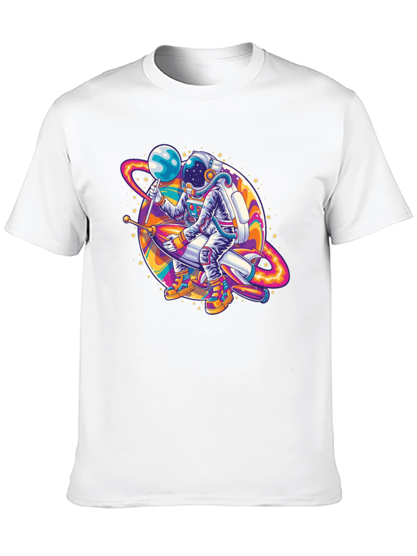 Astronaut Rocket Ride Graphic Tee