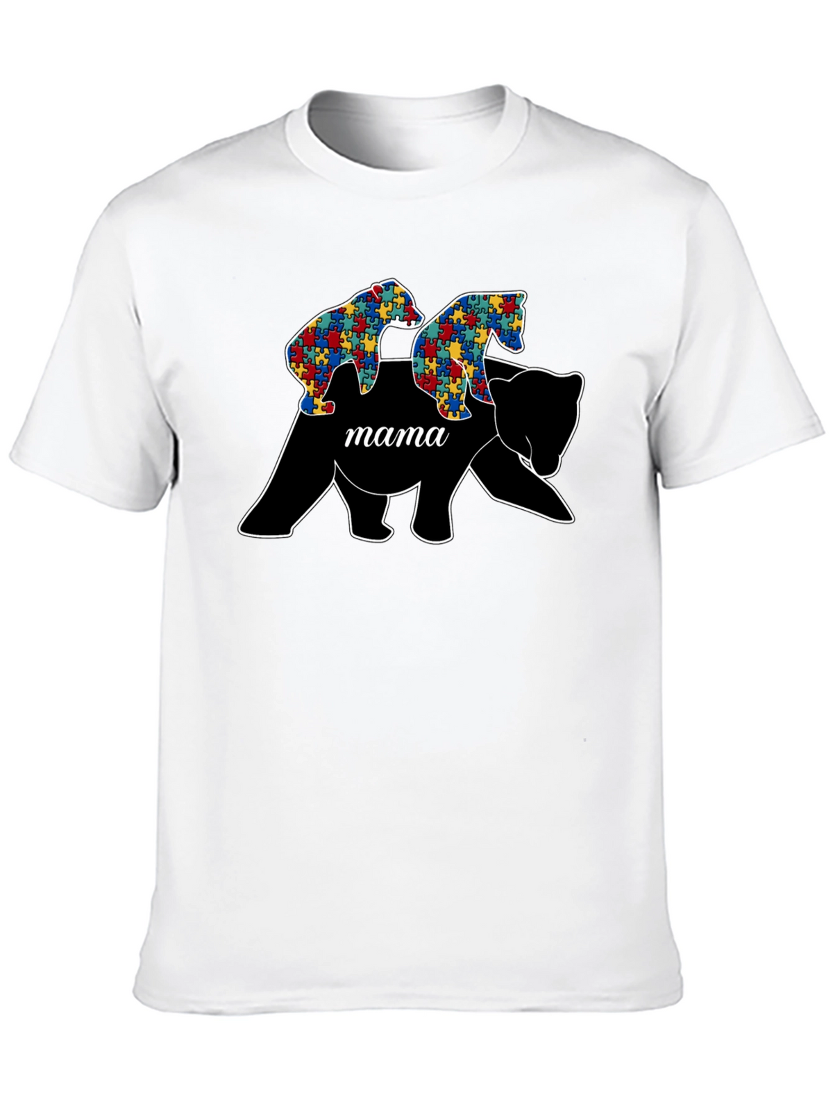 Mama Bear Autism Puzzle Piece Shirt