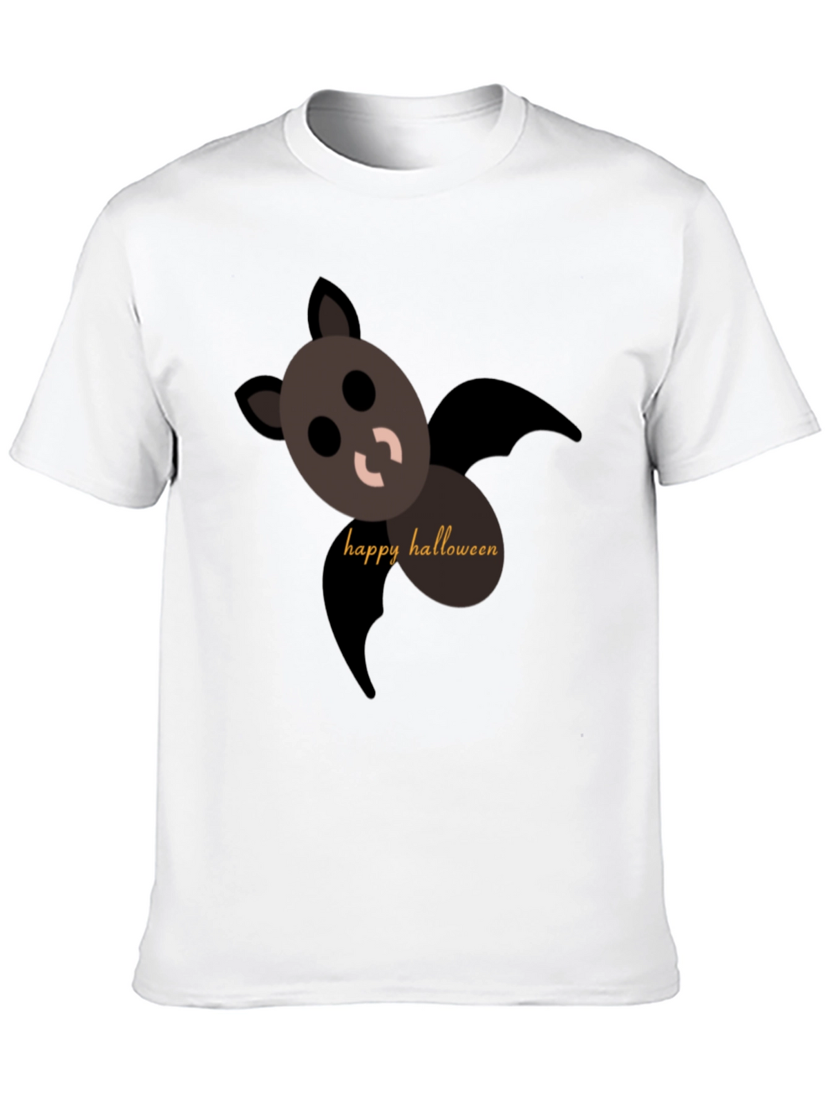 Happy Halloween Bat T-Shirt - Black