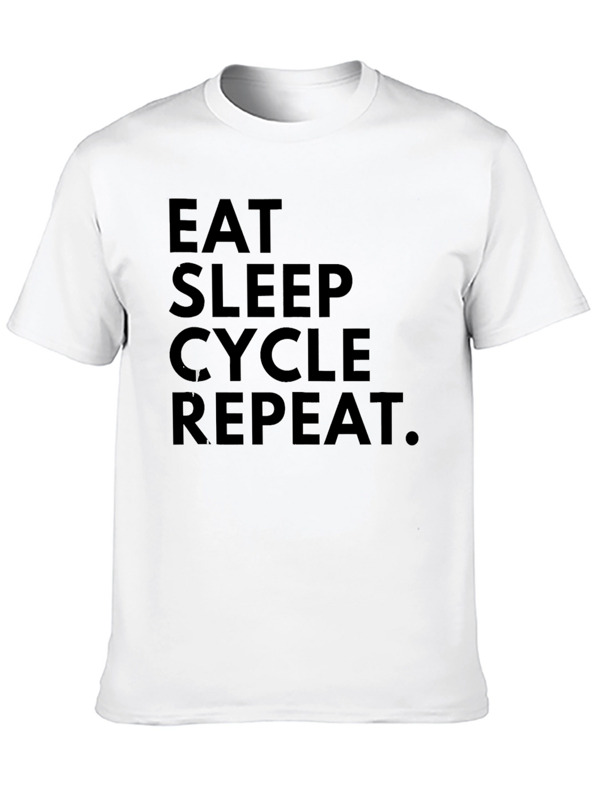 Eat Sleep Cycle Repeat Black Graphic Tee