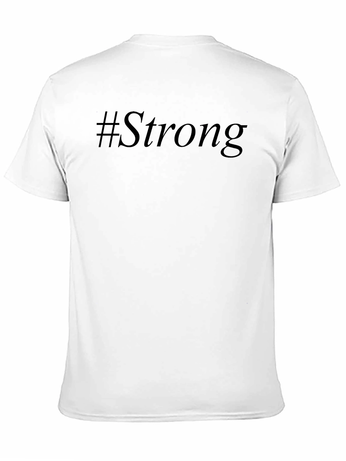 #Strong Black Graphic T-Shirt