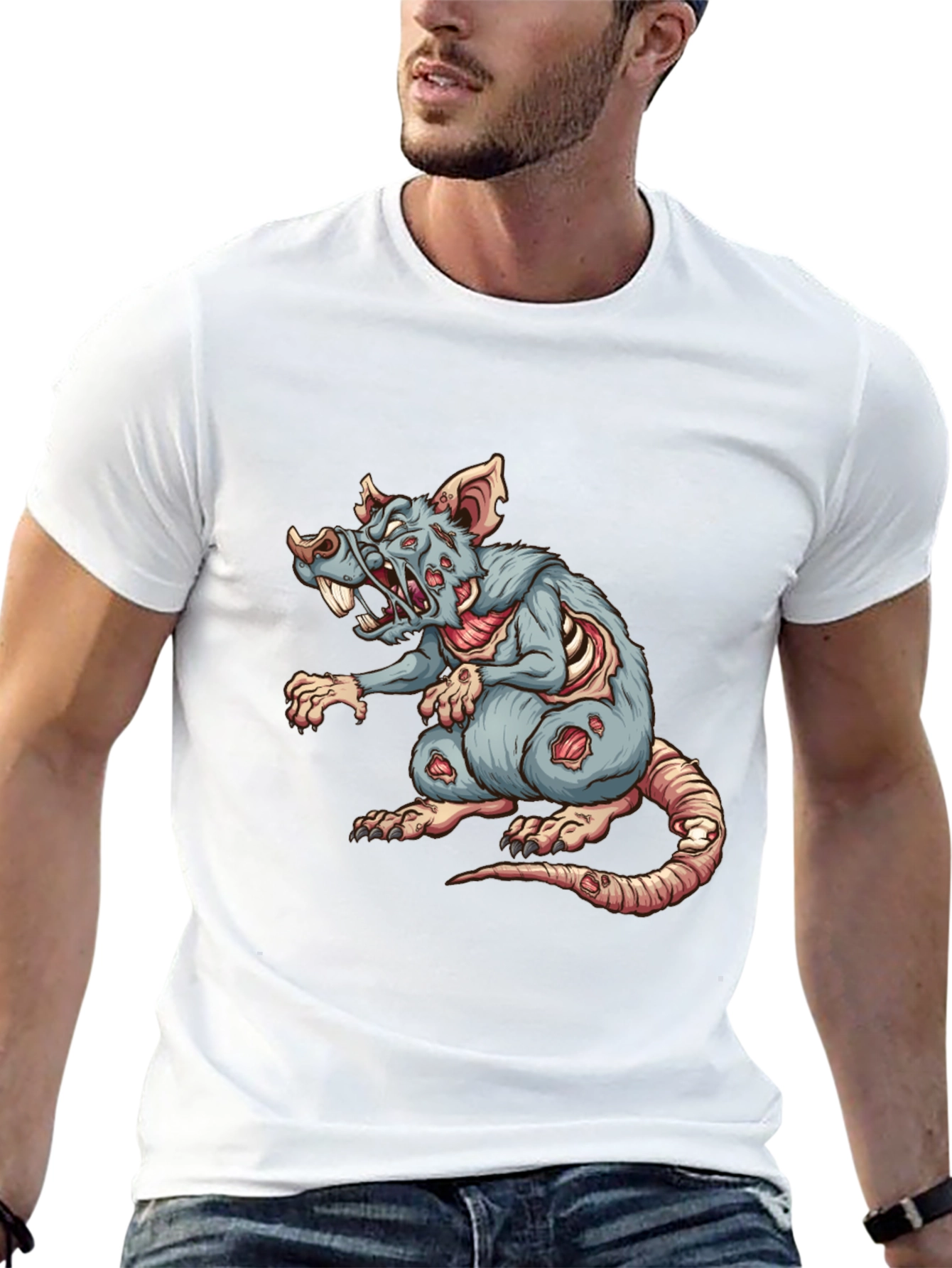 Zombie Rat Graphic Tee - Black T-Shirt