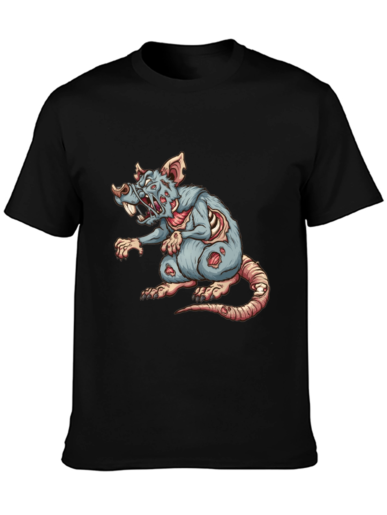Zombie Rat Graphic Tee - Black T-Shirt