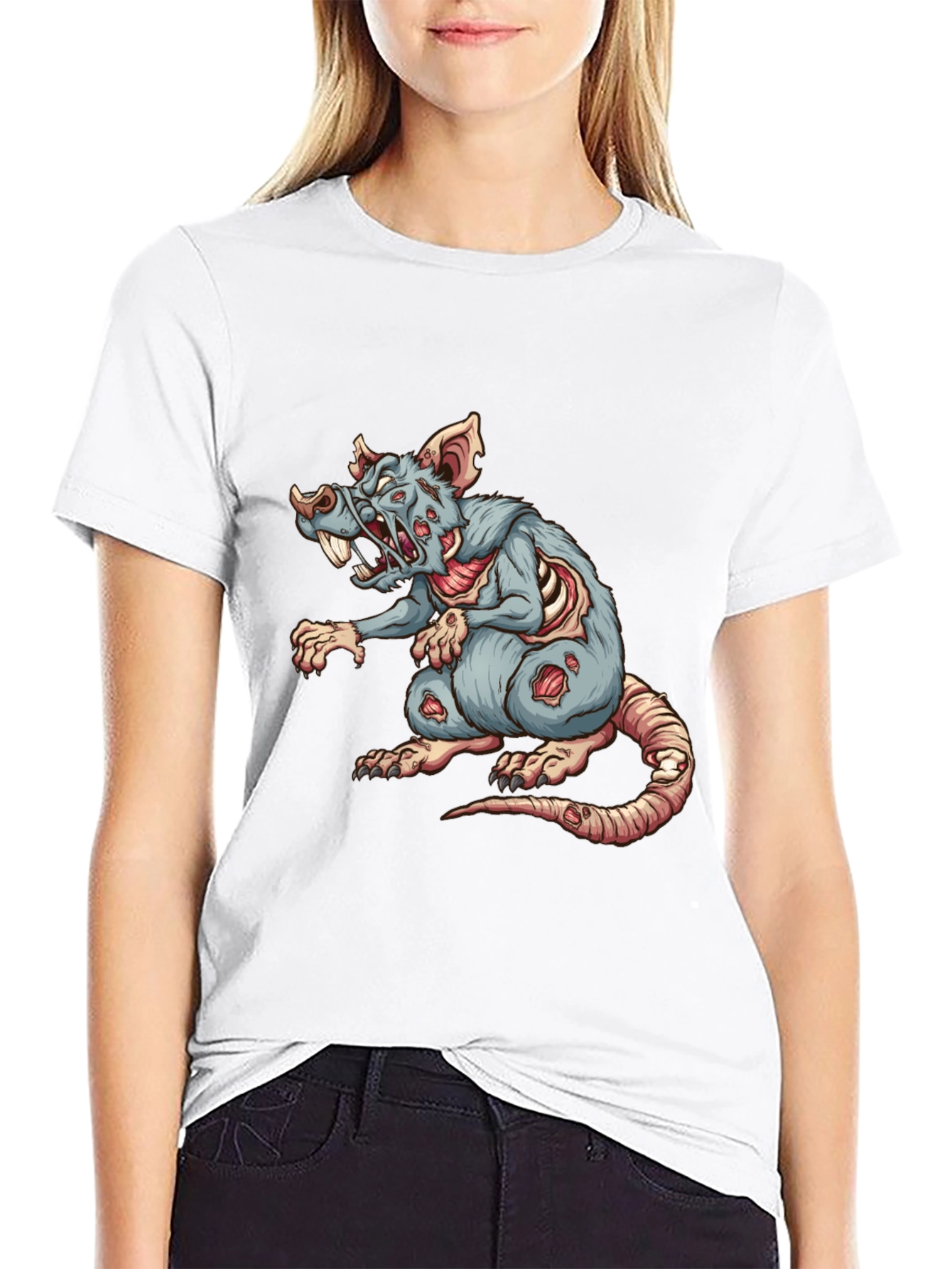 Zombie Rat Graphic Tee - Black T-Shirt