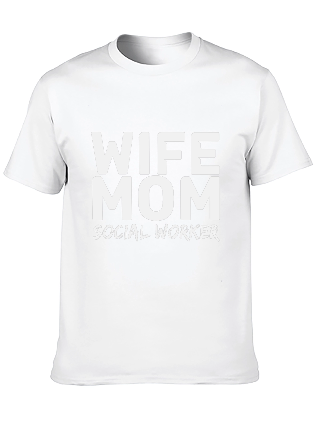 Wife Mom Social Worker Black T-Shirt